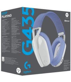 Wireless Gaming Headset G435 (White and Lilac, PC, PS5, PS4)
