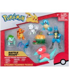 Pokemon Battle Figure - Multi-pack (8 personaggi, 5/8 cm)