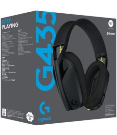 Wireless Gaming Headset G435 (Black and Yellow Neon, PC, PS5, PS4)