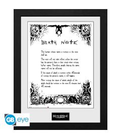 Print Death Note - Rules (Framed)