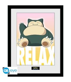 Print Pokemon - Relaxo (Framed)