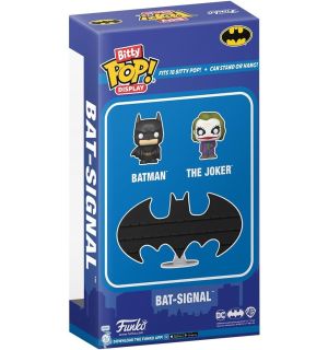 Bitty Pop! Display Batman - Bat-Signal (Display, Batman Und Joker)