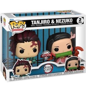 Funko Pop! Demon Slayer - Tanjiro & Nezuko (Special Ed. 9 cm)