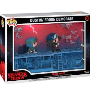 Funko Pop! Deluxe Moment Stranger Things - Dustin, Eddie, Demobats (9 cm)