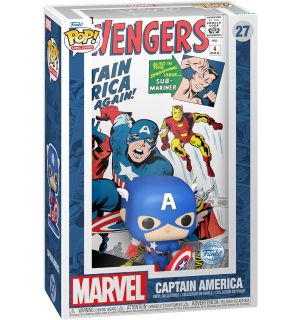 Funko Pop! Comic Covers The Avengers - Captain America (9 cm)