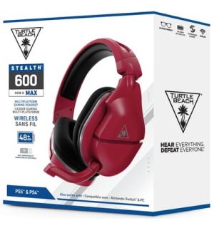 Wireless Gaming Headset Stealth 600 Gen 2 MAX (Red, PS5, PS4, PC, Switch)