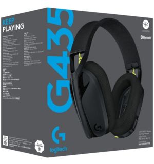 Wireless Gaming Headset G435 (Black and Yellow Neon, PC, PS5, PS4)