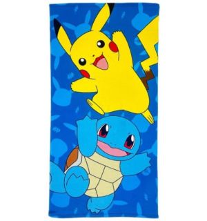 Strandhandtuch Pokemon - Pikachu & Squirtle (70x140cm)