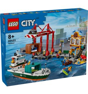 Lego City - Hafen Mit Frachtschiff