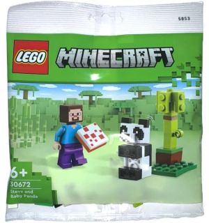 Lego Minecraft - Steve Mit Baby-Panda