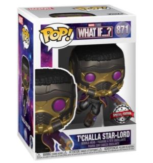 Funko Pop! Marvel What If...? - T'Challa Star-Lord (Metallic, 9 cm)