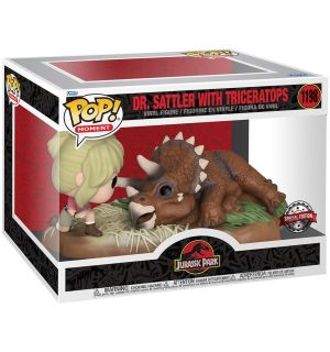 Funko Pop! Jurassic Park - Dr. Sattler With Triceratops (9 cm)