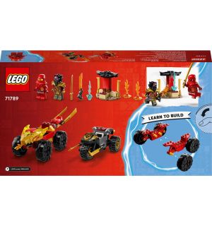 Lego Ninjago - Verfolgungsjagd Mit Kais Flitzer Und Ras' Motorrad