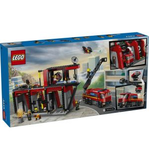 Lego City - Feuerwehrstation Mit Drehleiterfahrzeug