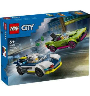 Lego City - Verfolgungsjagd Mit Polizeiauto Und Muscle Car