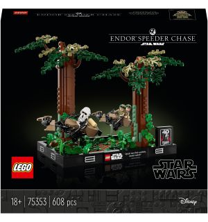 Lego Star Wars - Verfolgungsjagd auf Endor Diorama