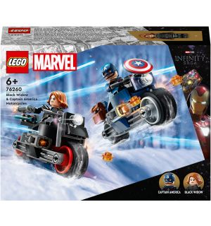 Lego Marvel Super Heroes - Black Widows E Captain Americas Motorrader