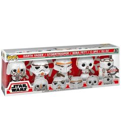 Funko Pop! Star Wars - Darth Vader, Stormtrooper, Boba Fett, C-3PO, R2-D2 (9 cm)