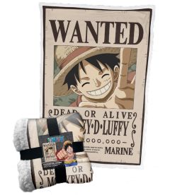 Sherpa Decke One Piece - Monkey D.Luffy Wanted