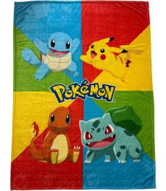 Fleecedecke Pokemon - Starter (130x180cm)