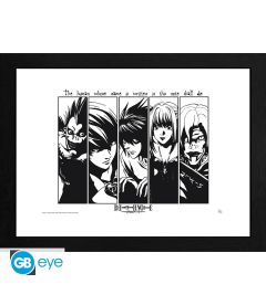 Print Death Note - Group (Framed)