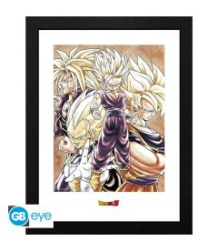 Print Dragon Ball Z - Super Saiyans (Framed)