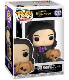 Funko Pop! Marvel Hawkeye - Kate Bishop with Lucky the Pizza Dog (9 cm)