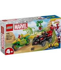 Lego Spidey Amazing Friends - Actionspass Mit Spin Und Electro In Ihren Dino-Flitzern