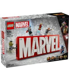 Lego Super Heroes - MARVEL Logo & Minifiguren