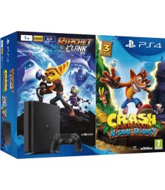 PS4 1TB Slim + Ratchet & Clank + Crash Bandicoot (E Chassis)