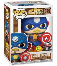 Funko Pop! Infinity Warps - Soldier Supreme (Glow in the Dark Special Edition, 9 cm) 