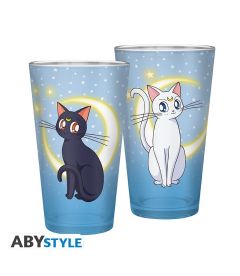 Glas Sailor Moon - Luna & Artemis (400 ml)