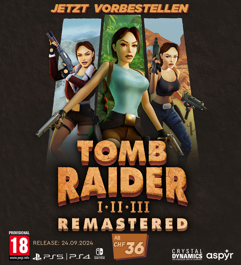 Tomb Raider 1-3 Remastered Starring Lara Croft preorder now!