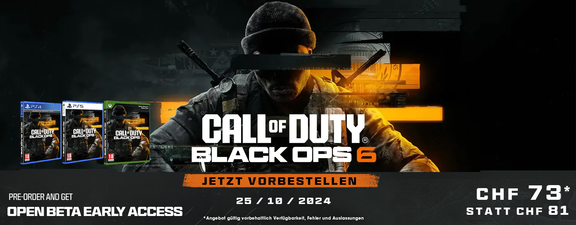 call of duty black ops 6 preorder