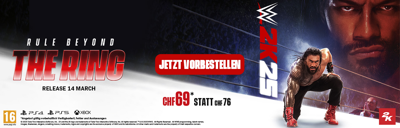 WWE 2K25 jetzt vorbestellen!