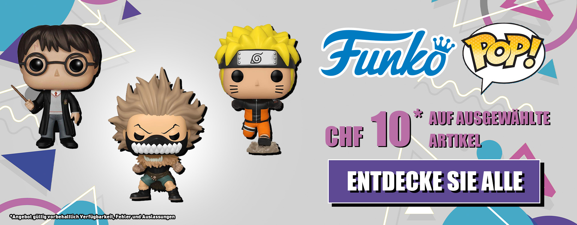 Entdecke eine Auswahl an Funko ab 10 chf.